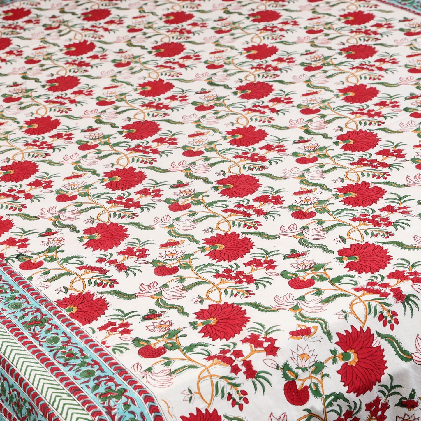 Cotton single sanganeri bed sheet (90 x 60 in) 35
