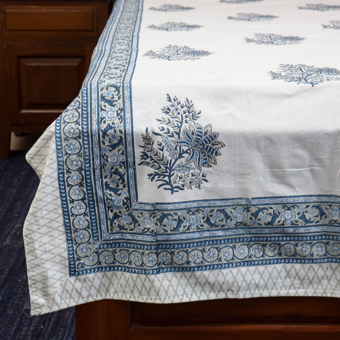 Cotton single sanganeri bed sheet (90 x 60 in) 37