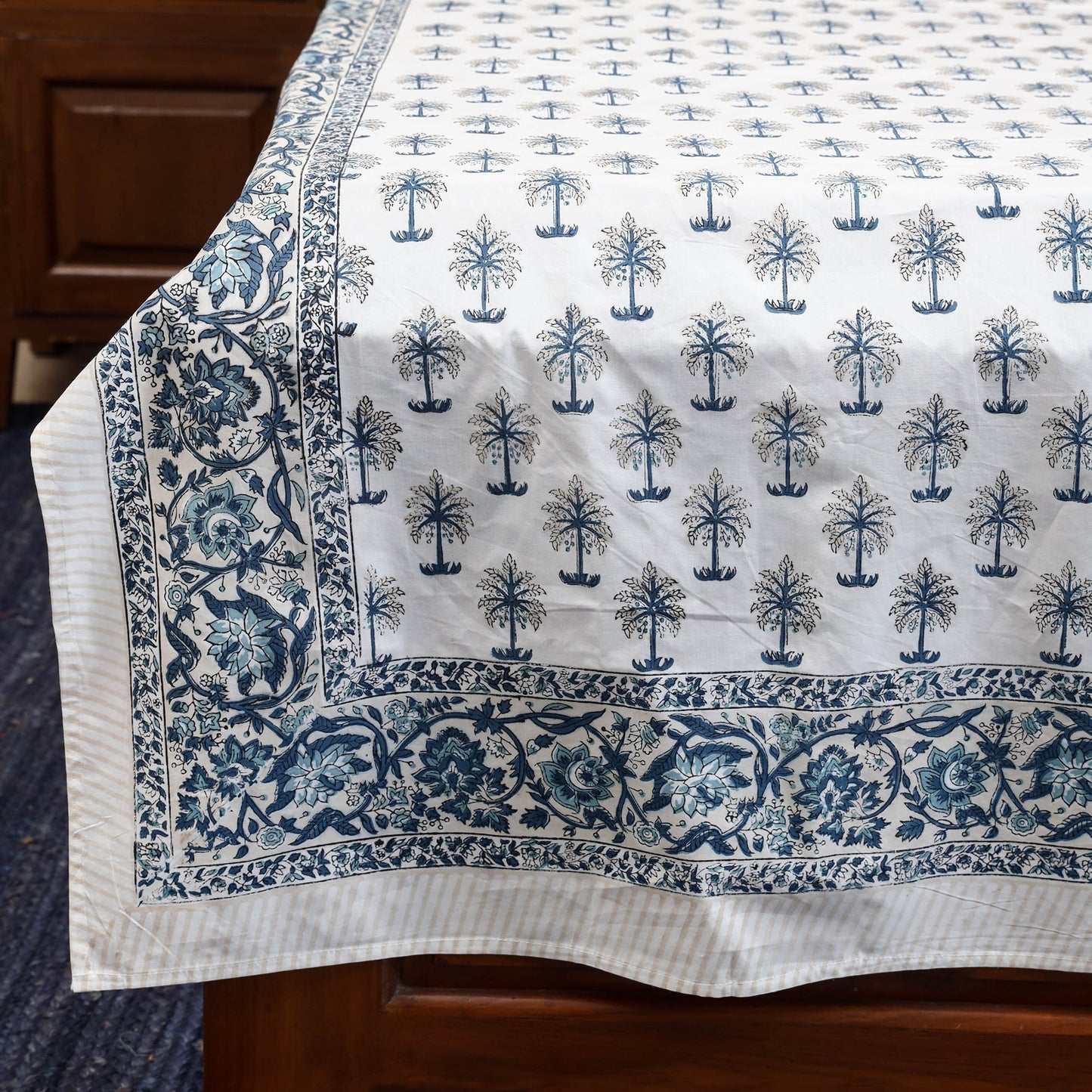 Cotton single sanganeri bed sheet (90 x 60 in) 38