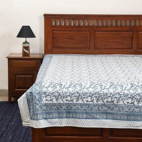 Cotton single sanganeri bed sheet (90 x 60 in) 40