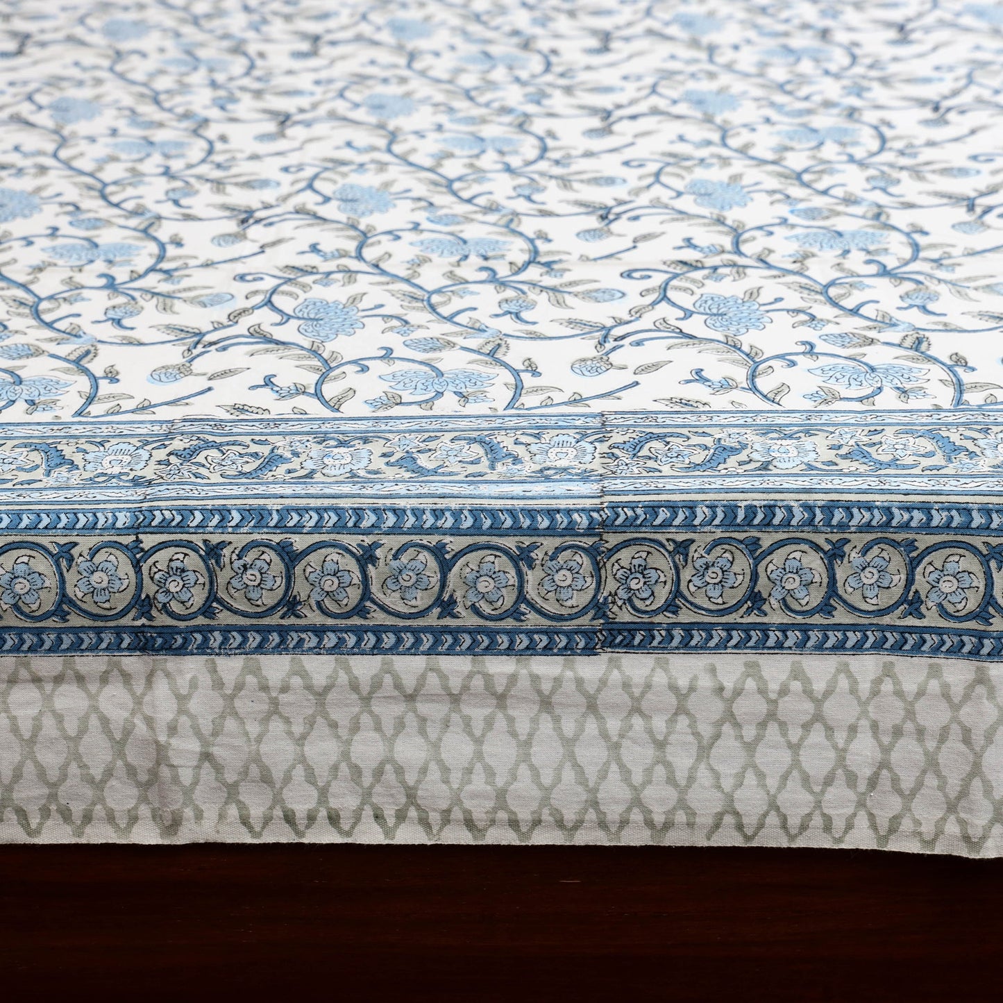 Cotton single sanganeri bed sheet (90 x 60 in) 40