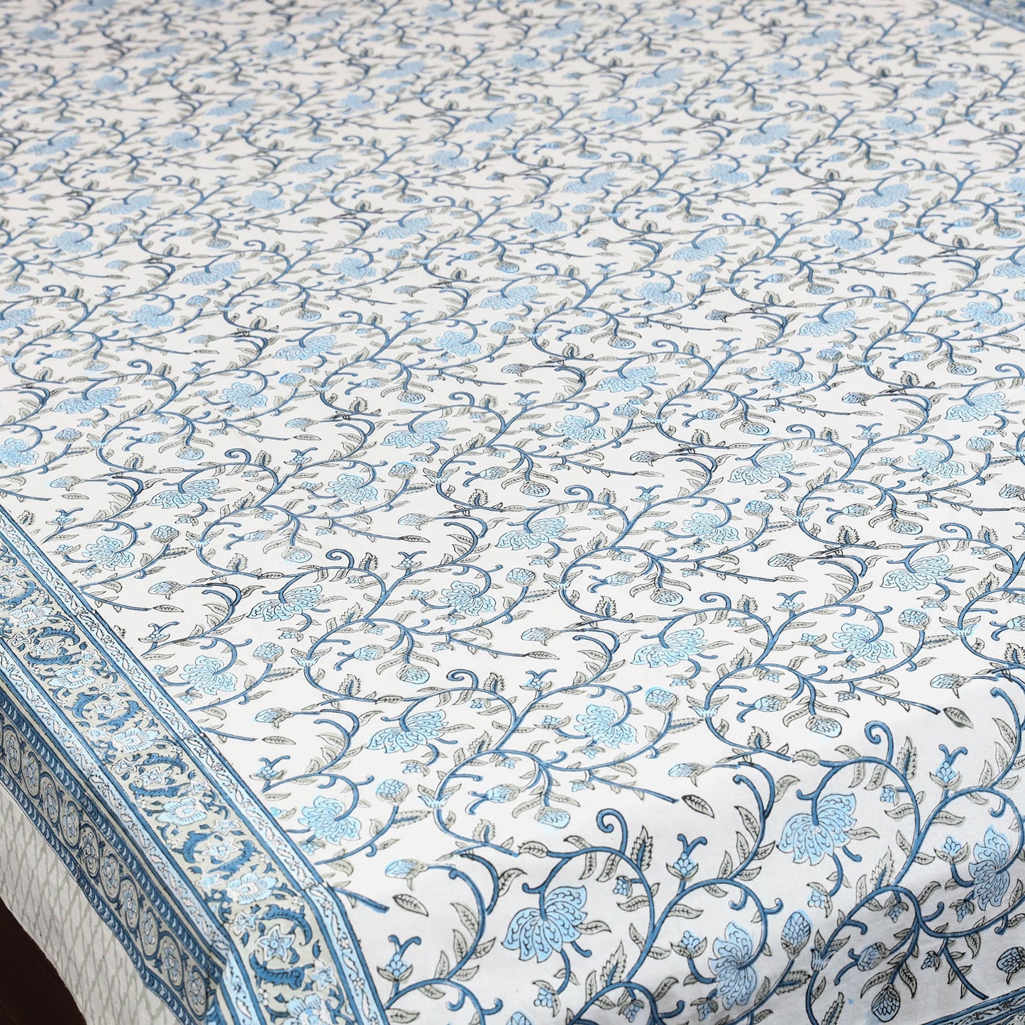 Cotton single sanganeri bed sheet (90 x 60 in) 40