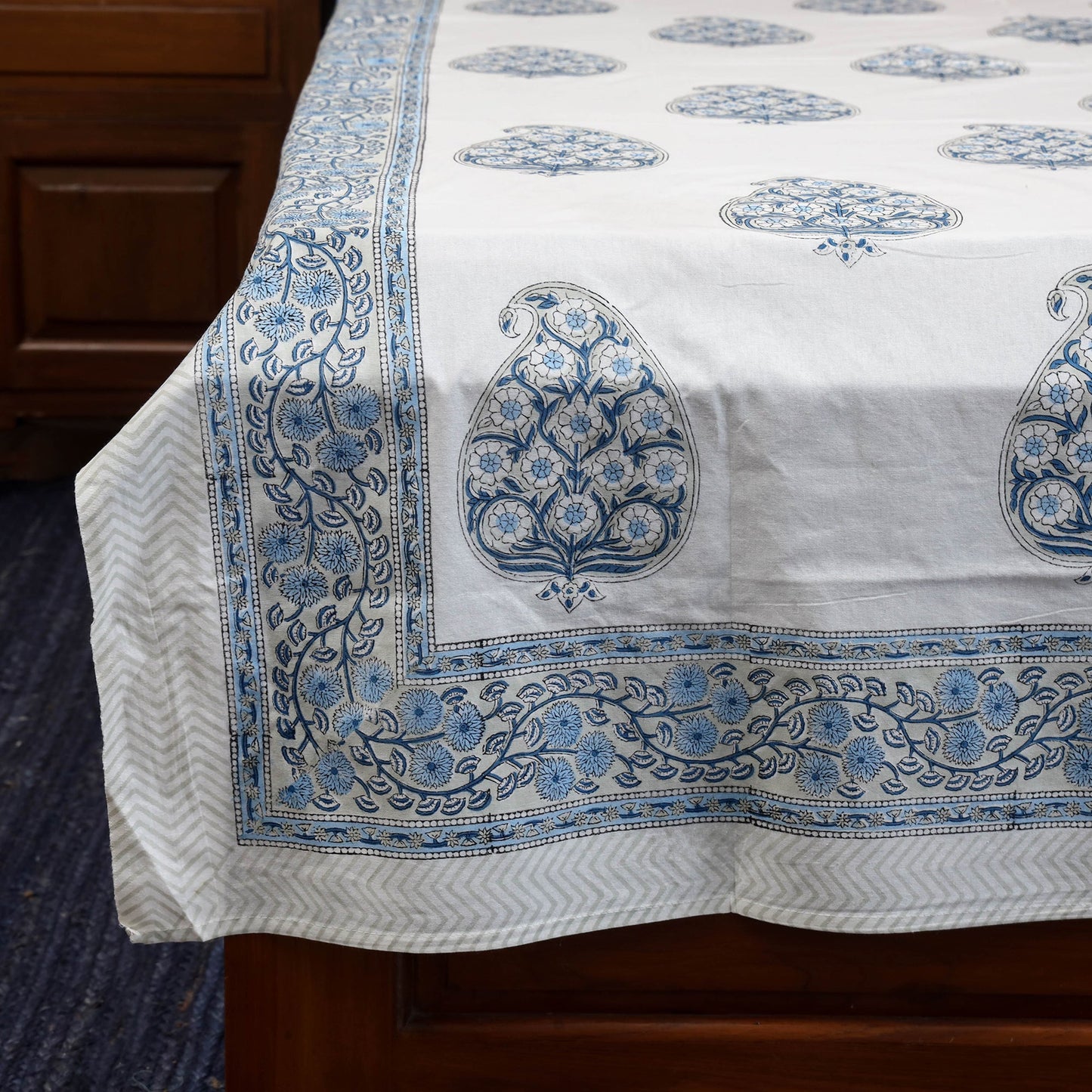 Cotton single sanganeri bed sheet (90 x 60 in) 41