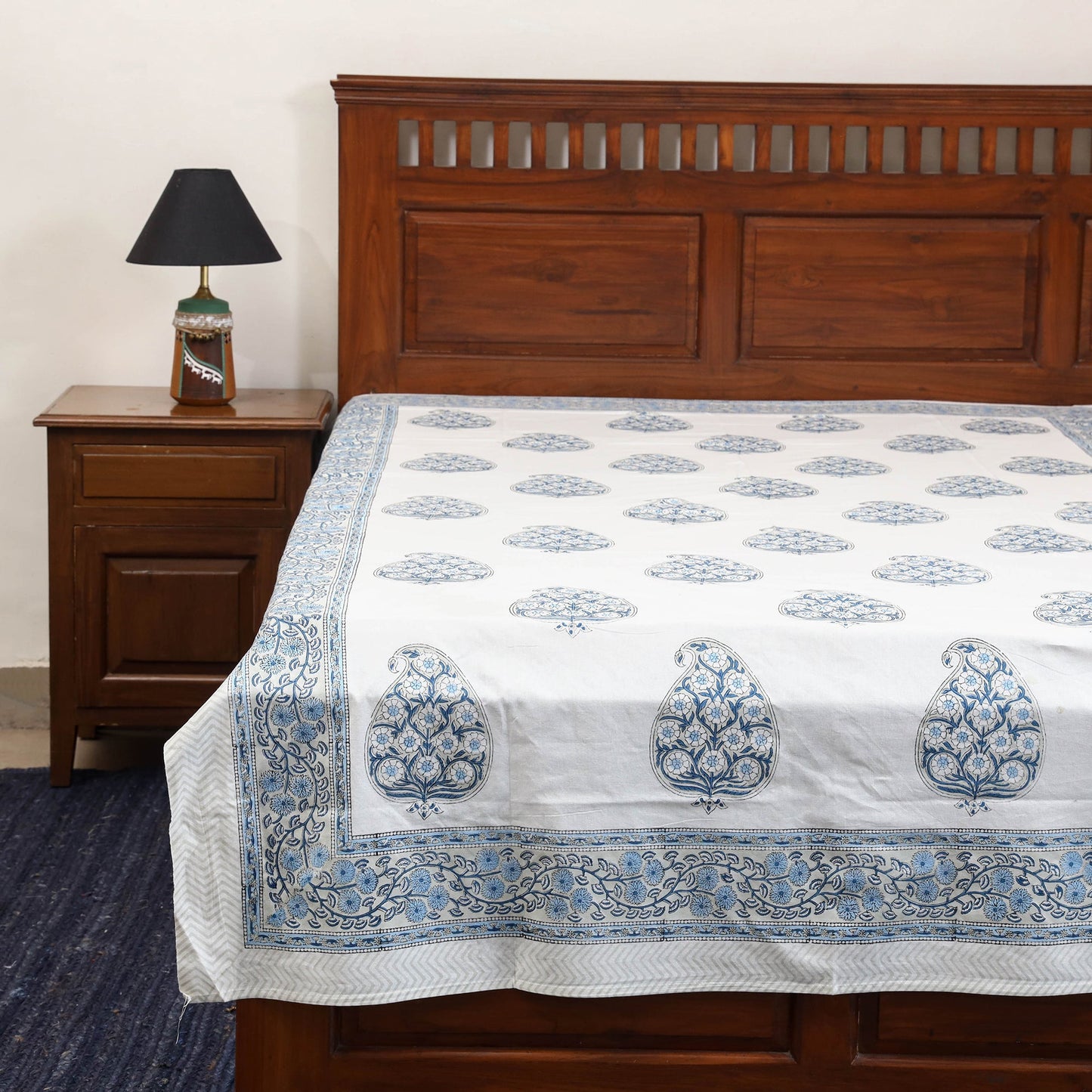 Cotton single sanganeri bed sheet (90 x 60 in) 41