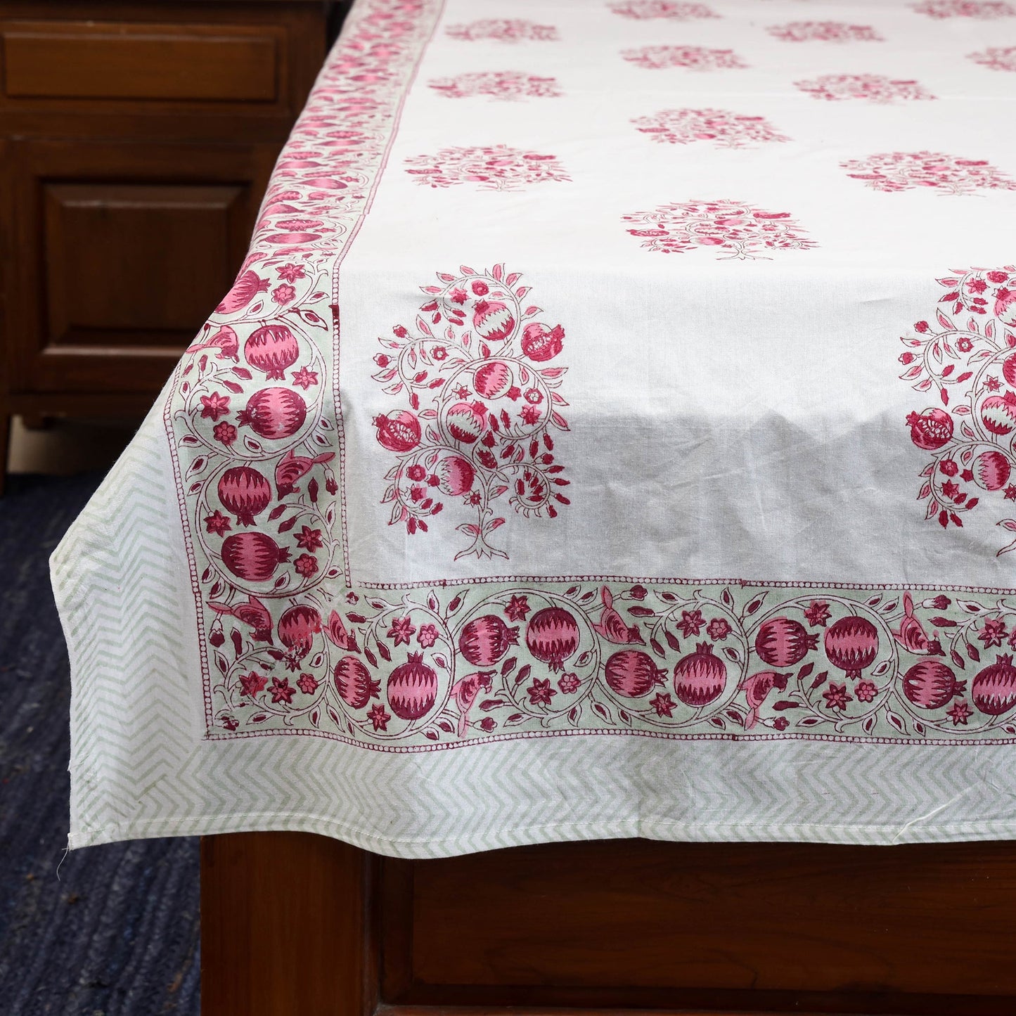 Cotton single sanganeri bed sheet (90 x 60 in) 42