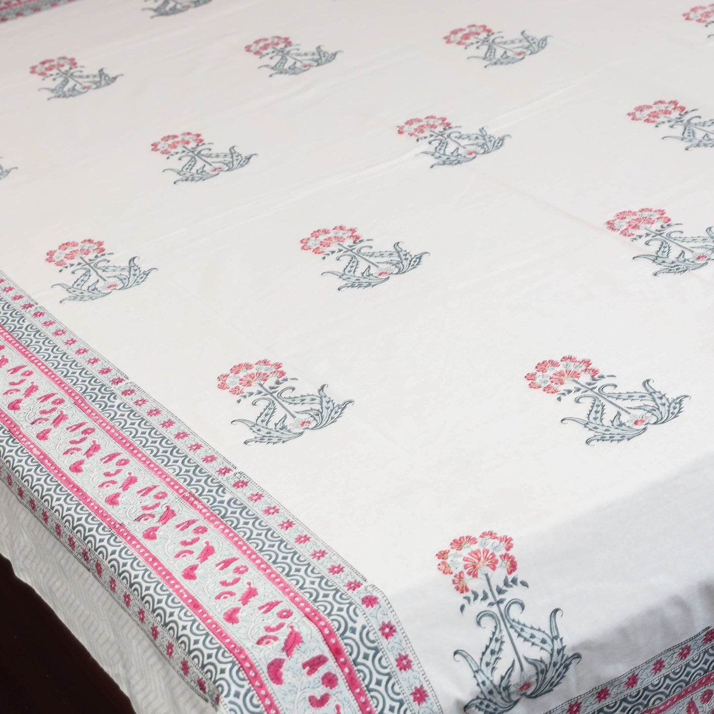 Cotton single sanganeri bed sheet (90 x 60 in) 43