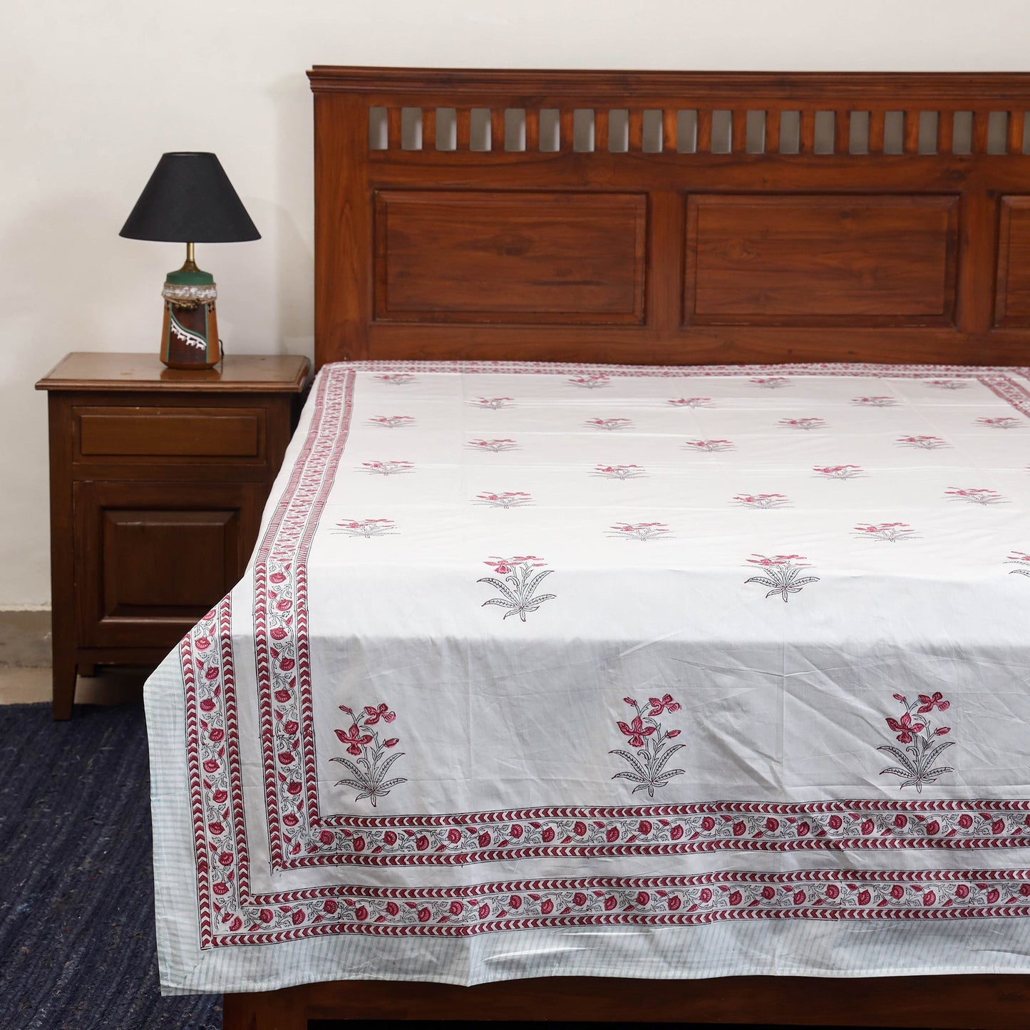 Cotton single sanganeri bed sheet (90 x 60 in) 44