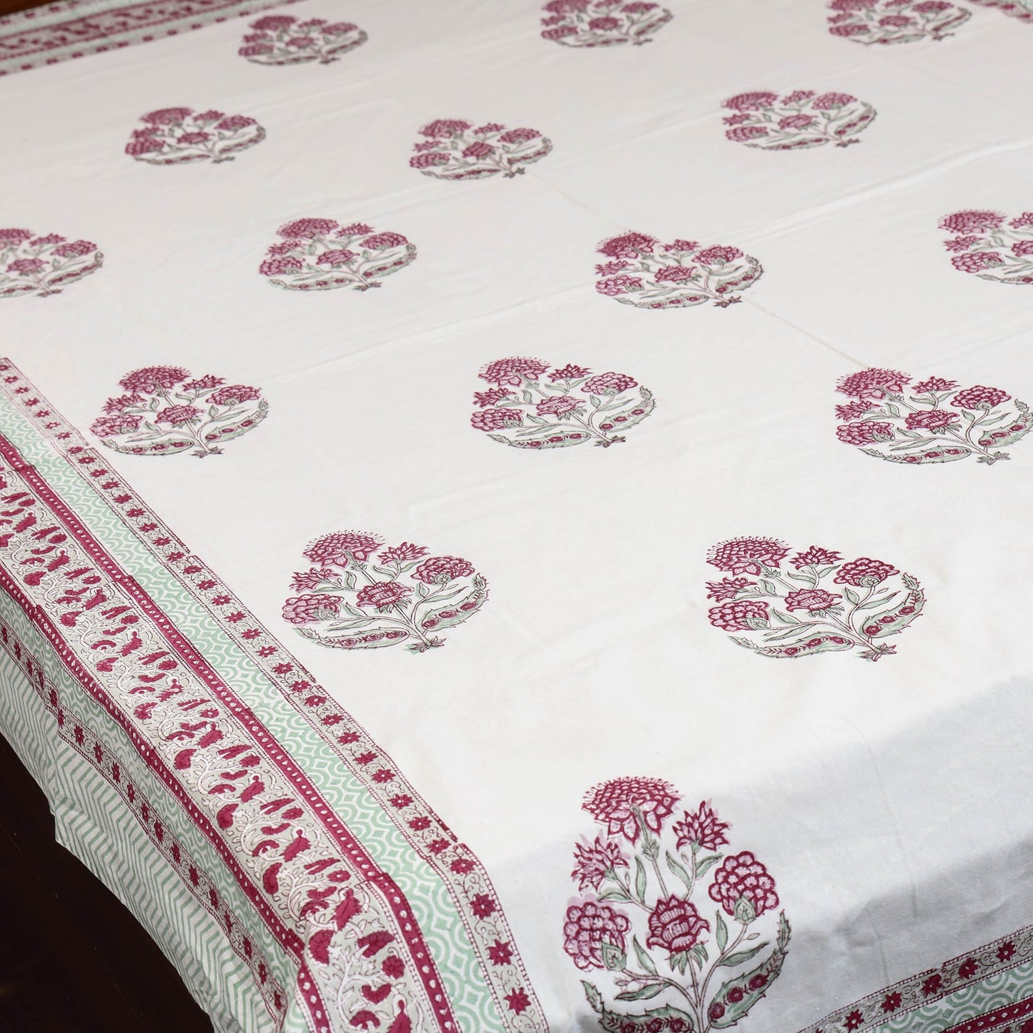 Cotton single sanganeri bed sheet (90 x 60 in) 45