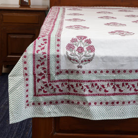 Cotton single sanganeri bed sheet (90 x 60 in) 45