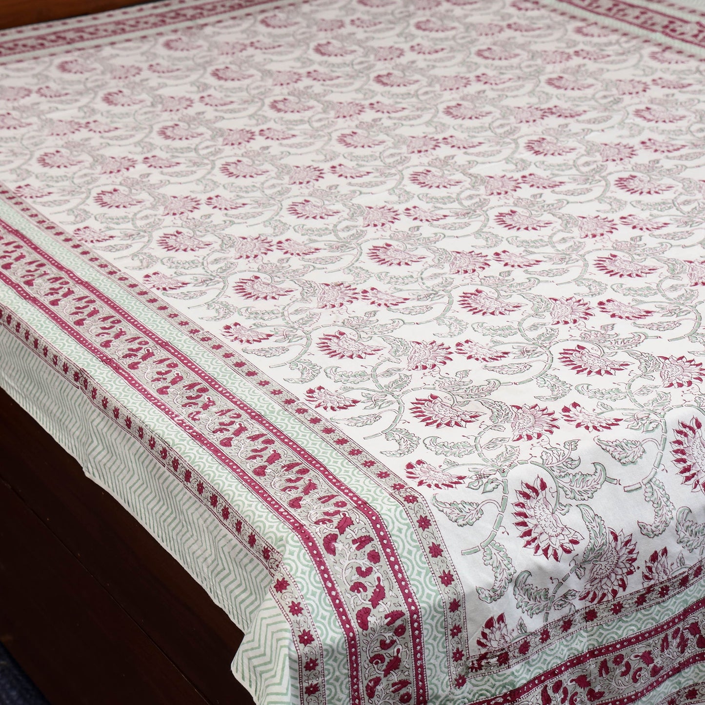Cotton single sanganeri bed sheet (90 x 60 in) 46