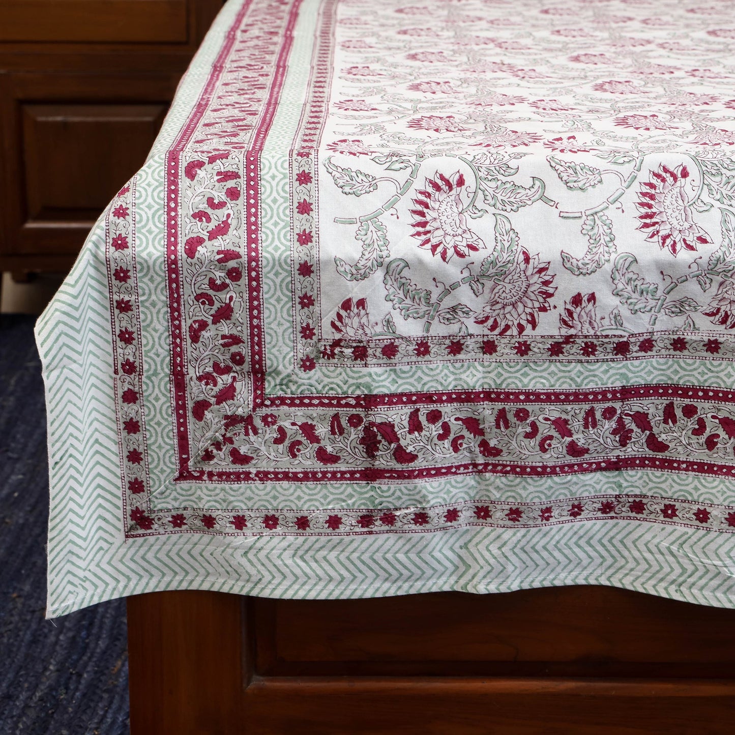 Cotton single sanganeri bed sheet (90 x 60 in) 46