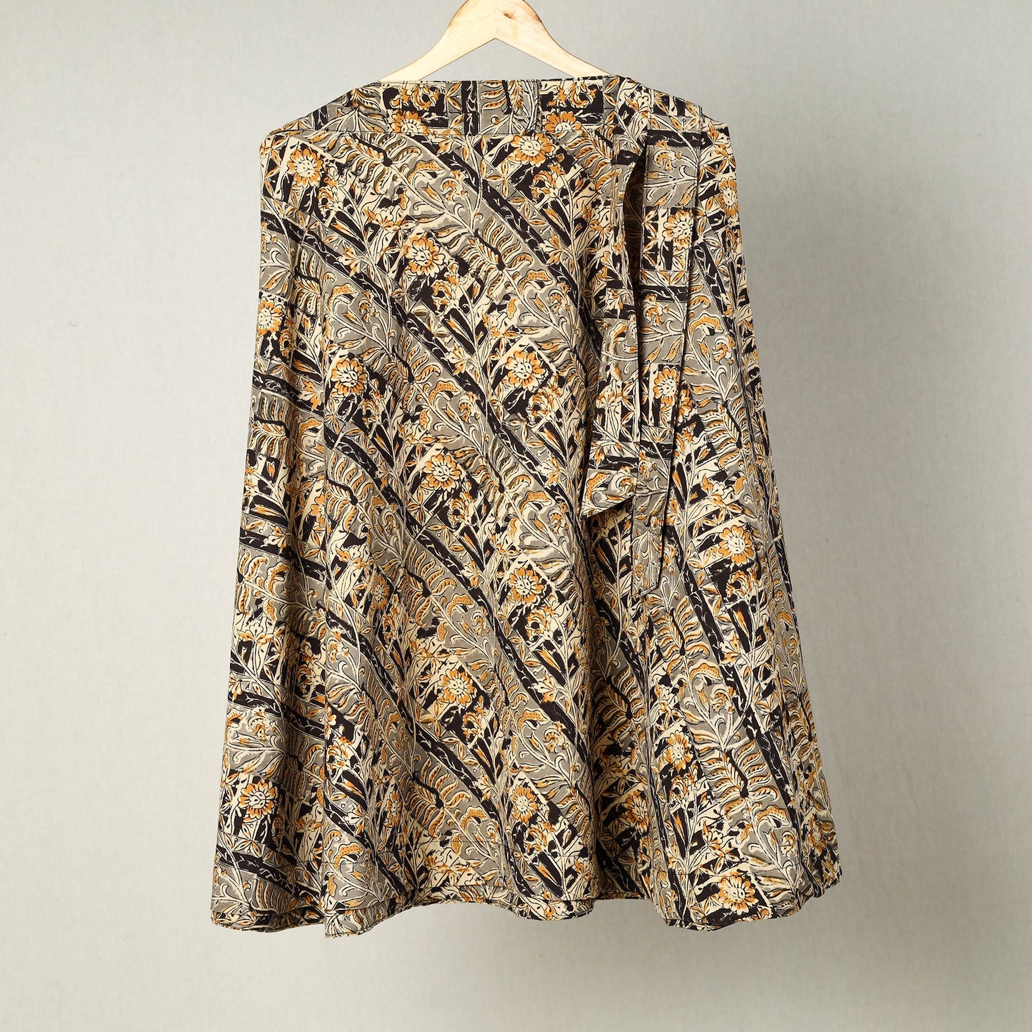 Cotton wrap around kalamkari skirt 30 - handcrafted