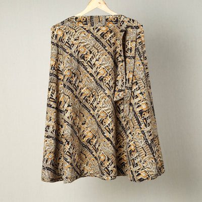 Cotton wrap around kalamkari skirt 30 - handcrafted