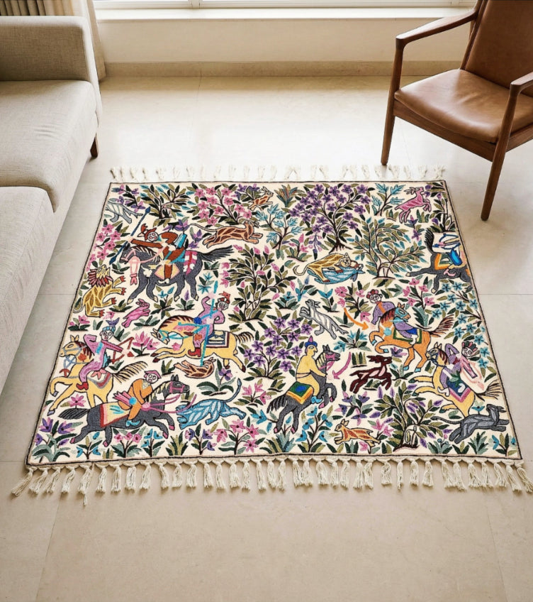 Crewel Embroidery Rugs