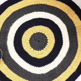  Crochet Work Upcycled Cotton Carpet / Rug 