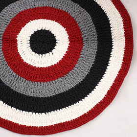  Crochet Work Upcycled Cotton Carpet / Rug 