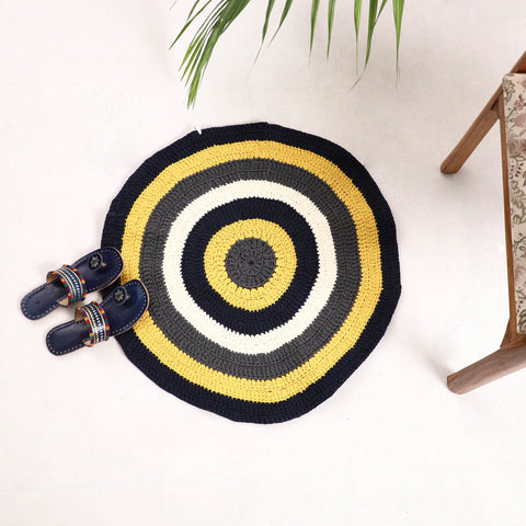  Crochet Work Upcycled Cotton Carpet / Rug 