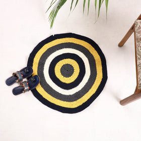  Crochet Work Upcycled Cotton Carpet / Rug 