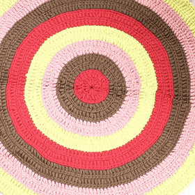  Crochet Work Upcycled Cotton Carpet / Rug 