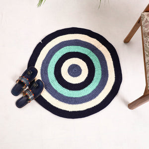  Crochet Work Upcycled Cotton Carpet / Rug 