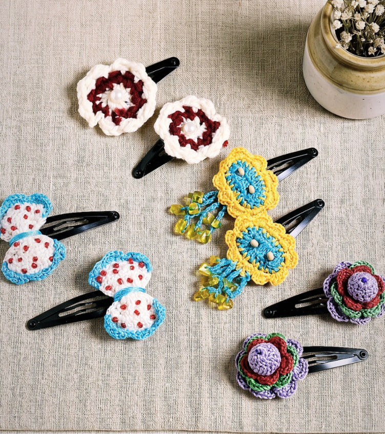 Crochet Hair Clips
