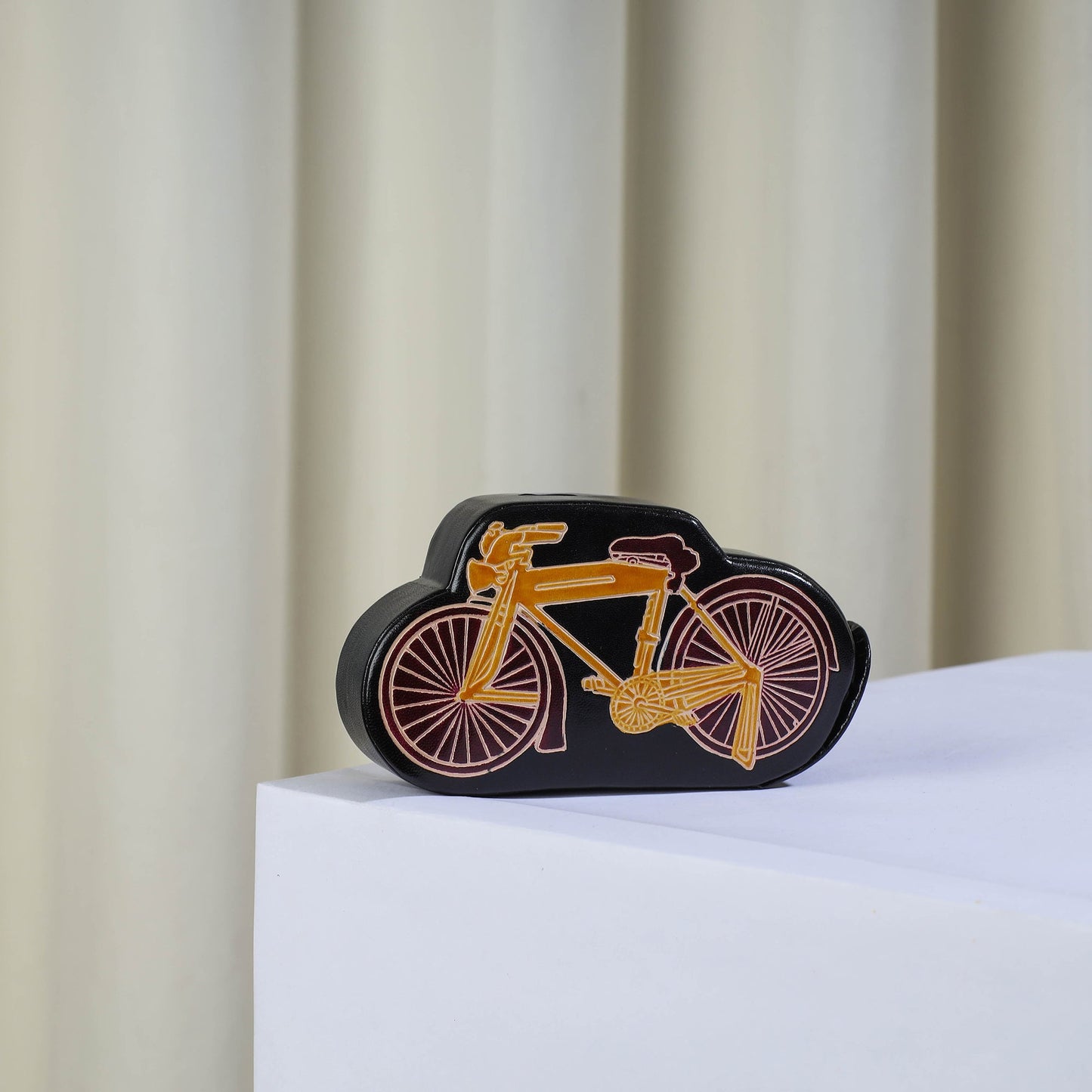  Cycle Handcrafted Leather Money Bank 