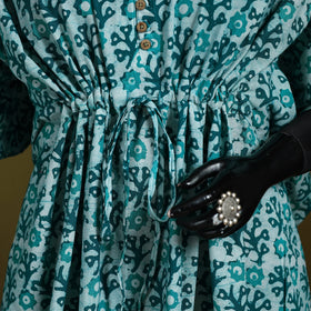 Hand batik cotton medium kaftan 54 - handcrafted