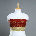 Red - cotton pipad blouse piece 150 - handcrafted