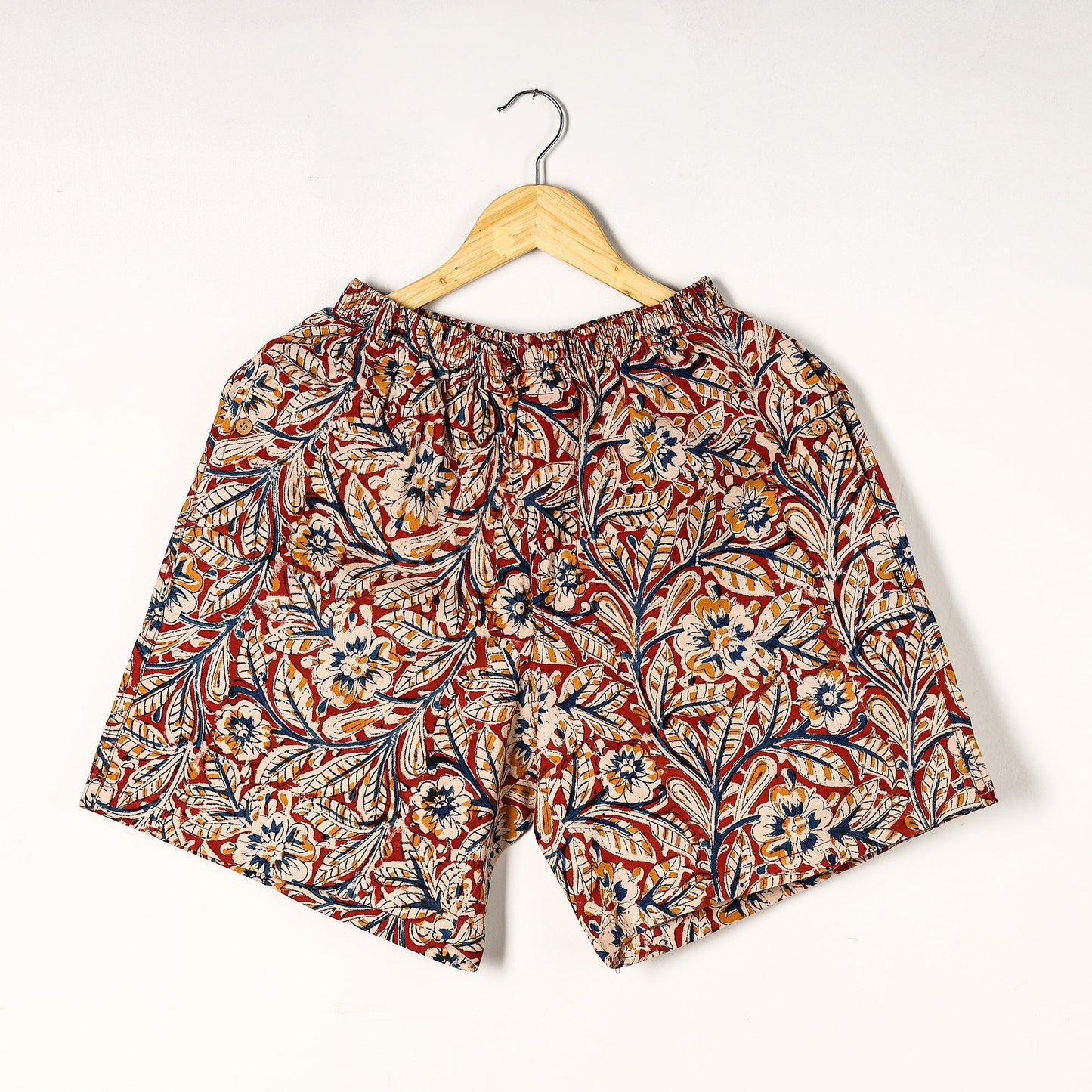  Kalamkari Block Printed Cotton Unisex Boxer/Shorts 