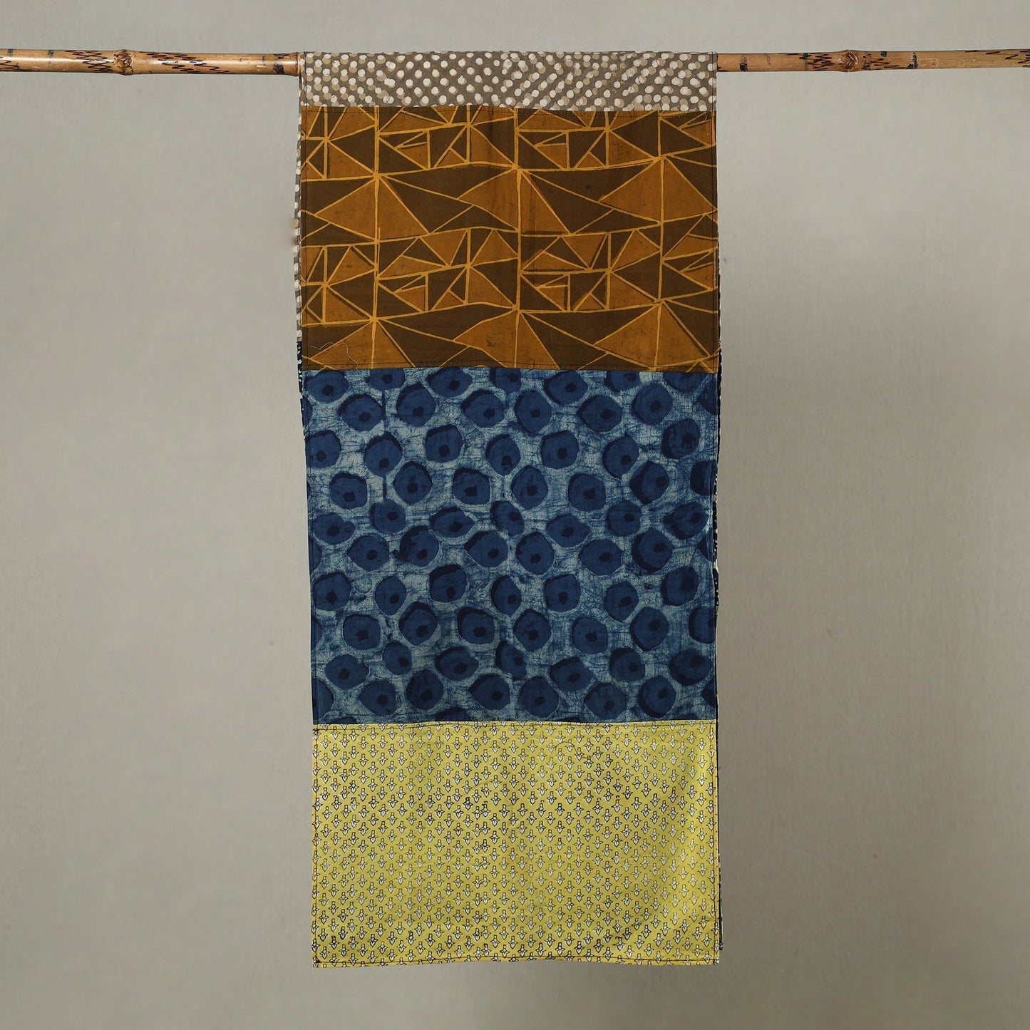 Patchwork Block Printed Cotton Stole