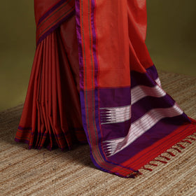Silk cotton khun saree with ilkal pallu chikki paras border