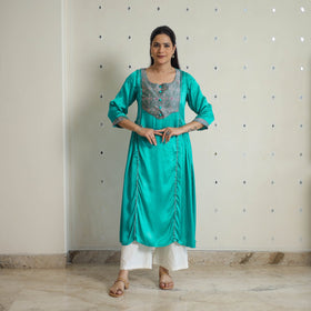  Modal Silk Plain Kurta for Women