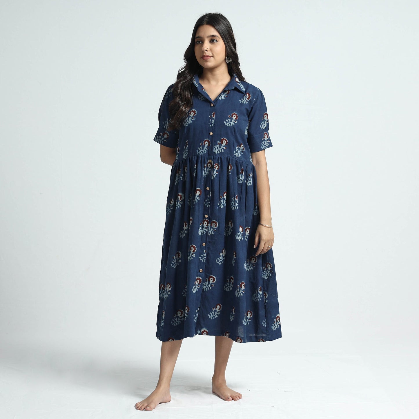  Nandana Hand Block Printed Cotton Dress 
