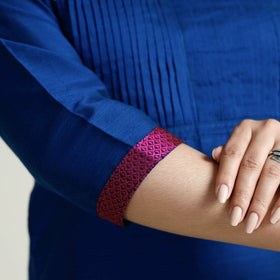  Plain Silk Pintuck Long Kurta for Women