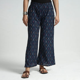 Pochampally Ikat Weave Cotton Elasticated Palazzo
