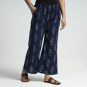 Buy Pochampally Ikat Weave Cotton Elasticated Palazzo Online at iTokri.com
