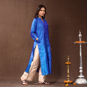 plain silk kurta