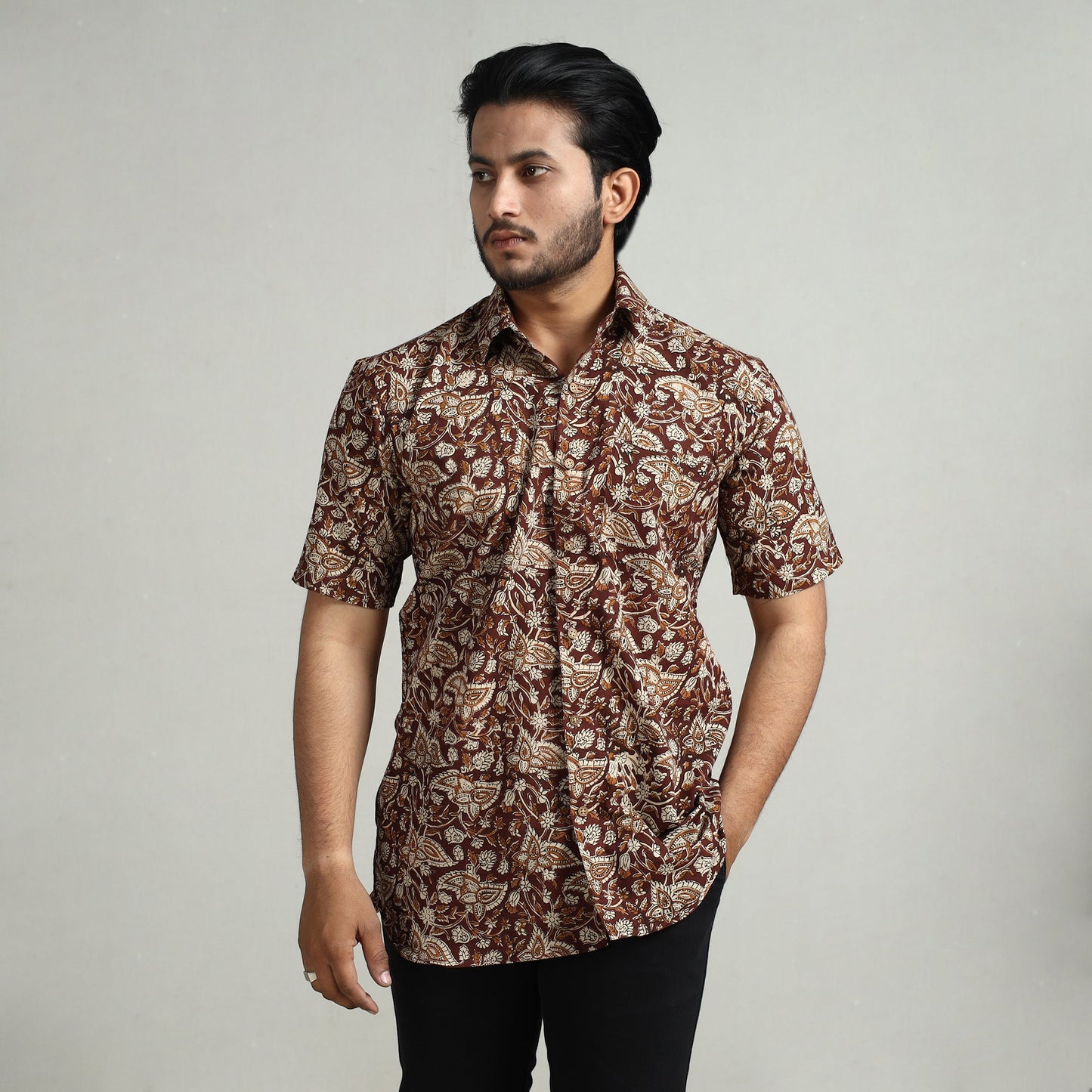 Block Printed men Shirt