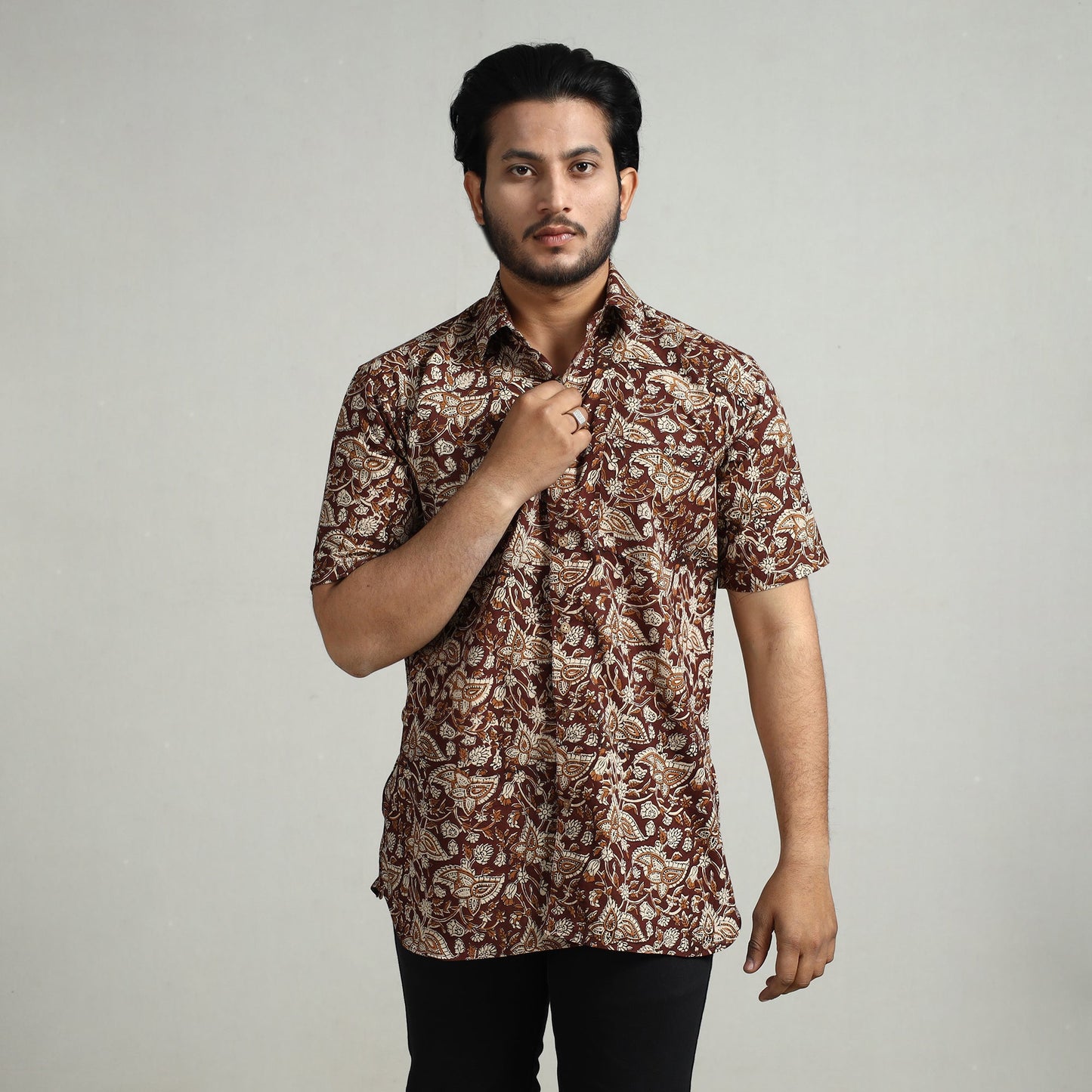 Block Printed men Shirt
