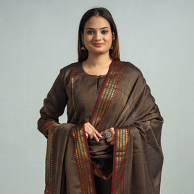 Buy Dharwad Cotton Kurta with Palazzo & Dupatta Set Online at iTokri.com