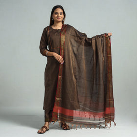 Buy Dharwad Cotton Kurta with Palazzo & Dupatta Set Online at iTokri.com