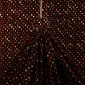  Dark Brown Kutch Tie-Dye Cotton Bandhani Fabric 