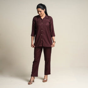  Plain Linen Cotton Co-Ord Set Online at iTokri.com
