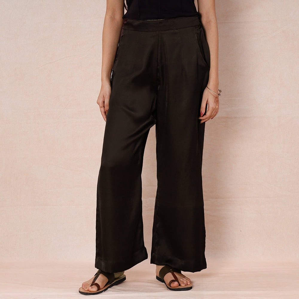 Buy Pure Modal Silk Plain Palazzo Online l iTokri.com