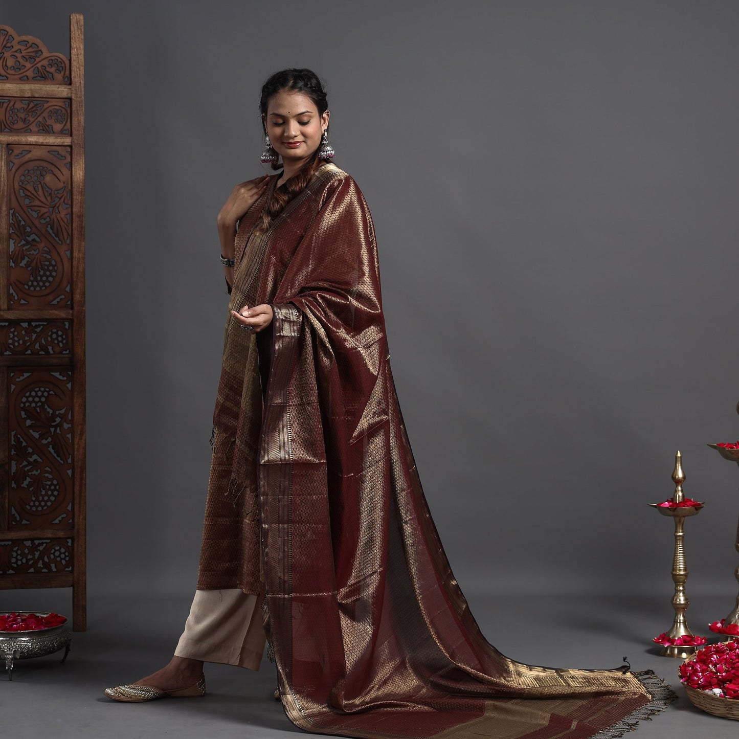 Maheshwari Kurta with Dupatta Set