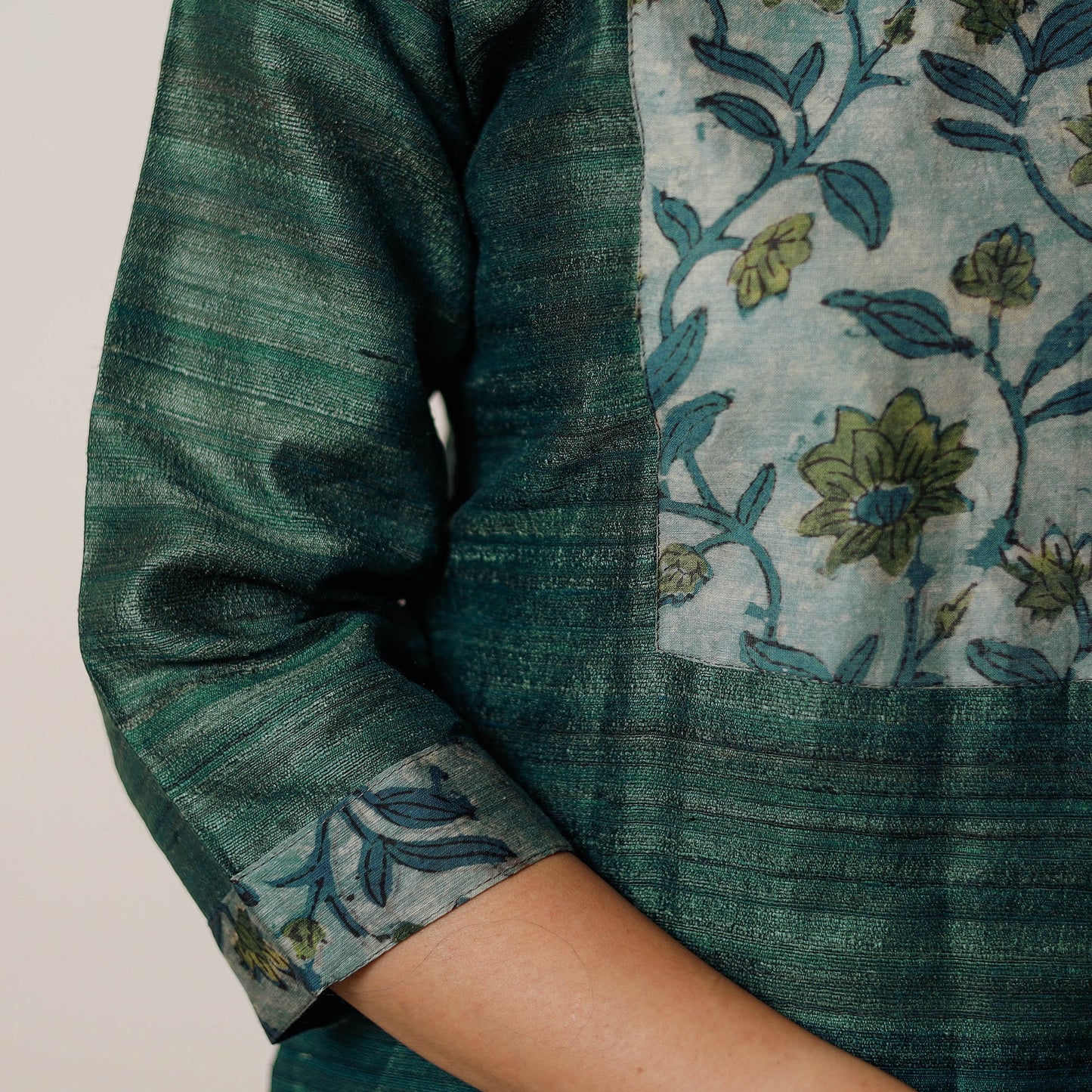 Buy Pure Desi Tussar Silk Long Kurta for Women