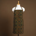 Dark Green - Ajrakh Block Print Cotton Apron with Pocket 27
