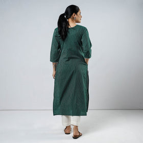 Buy Cotton Straight Jacquard Kurta for Women