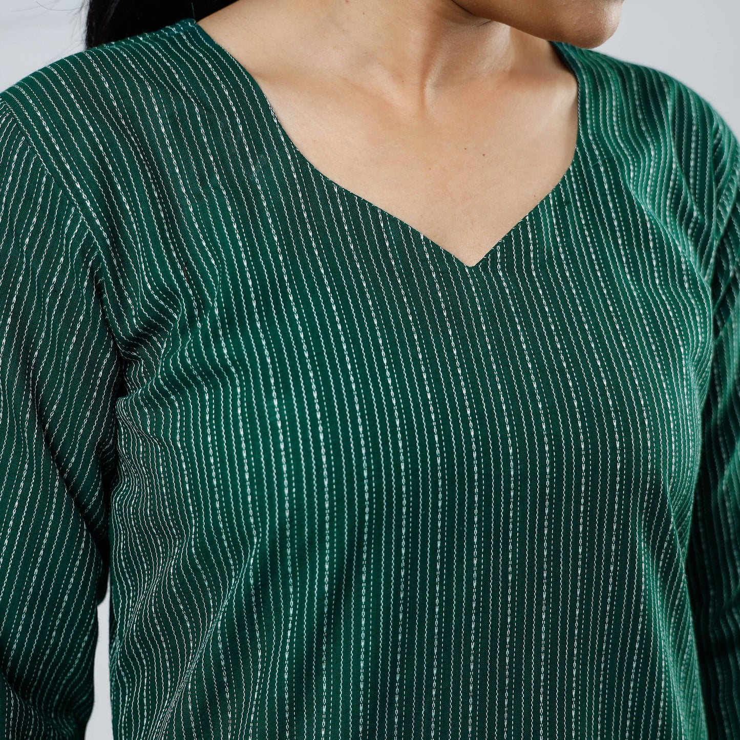 Buy Cotton Straight Jacquard Kurta for Women