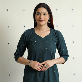 Buy Jacquard Cotton Long Kurta Online l iTokri.com